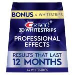 Crest Teeth Whitening Strips, Crest 3D Whitestrips Professional Effects, Enamel Safe Teeth Whitening Kit, 22 Treatments (44 Strips), Professional-Level Whitening, 19 Levels Whiter