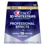 Crest Teeth Whitening Strips, Crest 3D Whitestrips Professional Effects, Enamel Safe Teeth Whitening Kit, 22 Treatments (44 Strips), Professional-Level Whitening, 19 Levels Whiter
