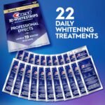 Crest Teeth Whitening Strips, Crest 3D Whitestrips Professional Effects, Enamel Safe Teeth Whitening Kit, 22 Treatments (44 Strips), Professional-Level Whitening, 19 Levels Whiter