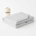 Mellow Cloud Cold Cooling Comforter for Hot Sleepers, Built-in Duvet, Gray | Dual-Sided Arctic Silk & CloudKnit, Lightweight Summer Quilt, Machine Washable, Twin/Twin XL, Machine Washable (Grey)