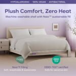 Mellow Cloud Cold Cooling Comforter for Hot Sleepers, Built-in Duvet, Gray | Dual-Sided Arctic Silk & CloudKnit, Lightweight Summer Quilt, Machine Washable, Twin/Twin XL, Machine Washable (Grey)
