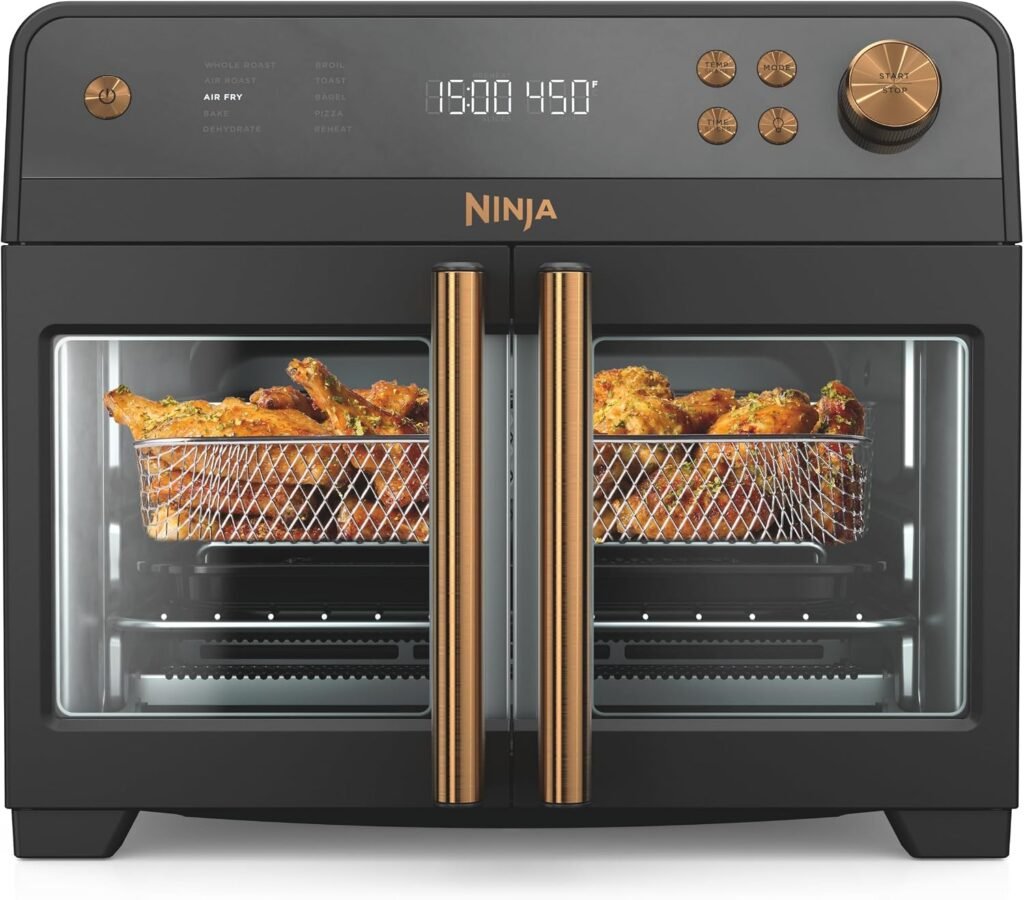 Ninja French Door Premier Air Fry Oven, 10-in-1, Black, FO101BK
