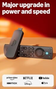 Amazon Fire TV Stick 4K Max streaming device and remote