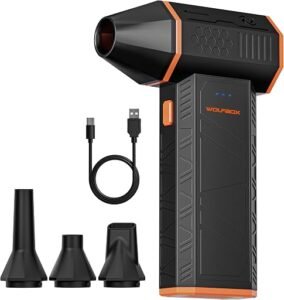 WOLFBOX MegaFlow 50 electric air duster with adjustable speed settings