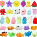 30 Pack Squishy Toys, Kawaii Squishies Party Favors for Kids 4-8 8-12 Treasure Box Toys for Classroom Birthday Xmas Gifts Goodie Bag Mini Animals Mochi Squishy Stress Relief Sensory Toys Random