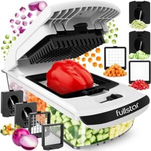 Fullstar 4-in-1 vegetable chopper with container and interchangeable blades