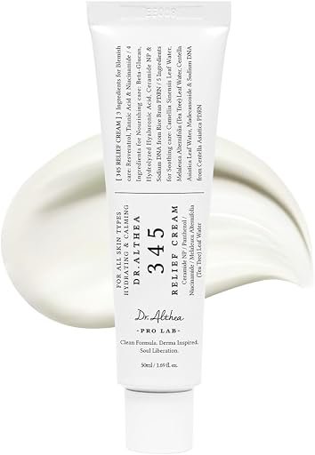Dr.Althea 345 Relief Cream | Daily Face Moisturizer for Soothing Recovery and Blemish Care with PDRN & Niacinamide | Korean Vegan Skincare for All Skin Types, 1.69 Fl Oz (Ver.2 – Pack of 1)
