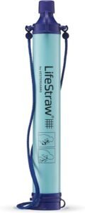 LifeStraw personal water filter for outdoor hiking and camping.