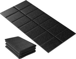 Stepwaver walking pad mat for carpet protecting a hard floor under fitness equipment.