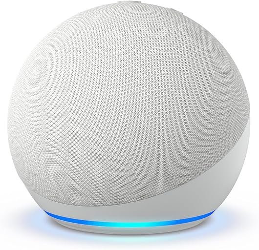 Amazon Echo Dot (newest model) – Vibrant sounding speaker, Designed for Alexa+, Great for bedrooms, dining rooms and offices, Glacier White