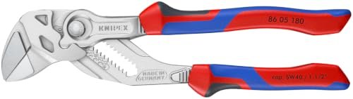KNIPEX Tools 86 05 180 7-Inch Pliers Wrench Comfort Grip