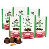 Greenies Pill Pockets Large Size Dog Treats, Hickory Smoke, 7.9 oz, 6-Pack
