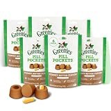 Greenies Pill Pockets Large Size Dog Treats, Peanut Butter, 7.9 oz, 6-Pack