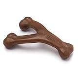 Benebone Wishbone Dog Chew Toy for Aggressive Chewers, Peanut, Medium