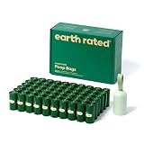 Earth Rated Dog Poop Bag Holder, 1 Dispenser and 900 Bags, Unscented