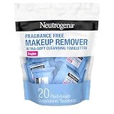 Neutrogena Fragrance-Free Makeup Remover Wipes, Singles, 20 ct