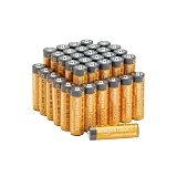 Amazon Basics 36-Pack AA Alkaline Batteries, 1.5 Volt, 10-Year Shelf Life, for Everyday and Professional Devices