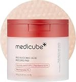 medicube Toner Pads Red Succinic Acid Panthenol Pad for Facial Peeling