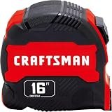 CRAFTSMAN Tape Measure, Compact Easy Grip, 16 FT (CMHT37441S) (Pack of 6)