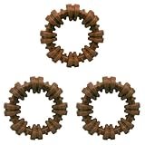 Nylabone Textured Ring Power Chew Toy for Large Dogs, Durable Dog Toys for Aggressive Chewers, Strong Dog Chew Bones to Keep Them Busy, Flavor Medley, X-Large – 50+ lbs, 1 Count (Pack of 3)