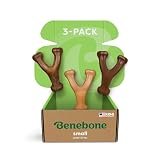 Benebone 3-Pack Wishbone Dog Chew Toy for Aggressive Chewers, Small