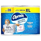 Charmin Ultra Soft Cushiony Touch Toilet Paper, 12 Family Mega XL Rolls = 84 Regular Rolls