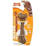 Nylabone Strong Chew Femur Bone Dog Toy Made with Real Bison & Venison | Dog bones for large dogs up to 50 lbs, dog toys for strong chewers, long-lasting chew toy made with real bison & venison